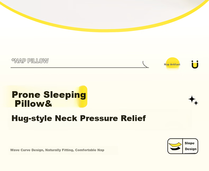 WITGOER [Includes Portable Storage Box] Nap Pillow, Face-Down Sleeping Small Pillow, Office Nap Aid, U-Shaped Desk Pillow for Students 14