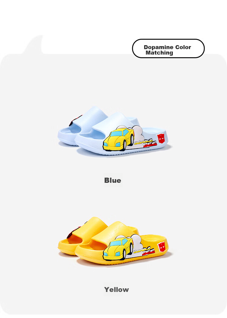 Transformers Children's Slippers for Boys, Summer Style, Non-Slip Soft-Soled Sandals for Toddlers And Older Kids, Yellow, Size 180 5