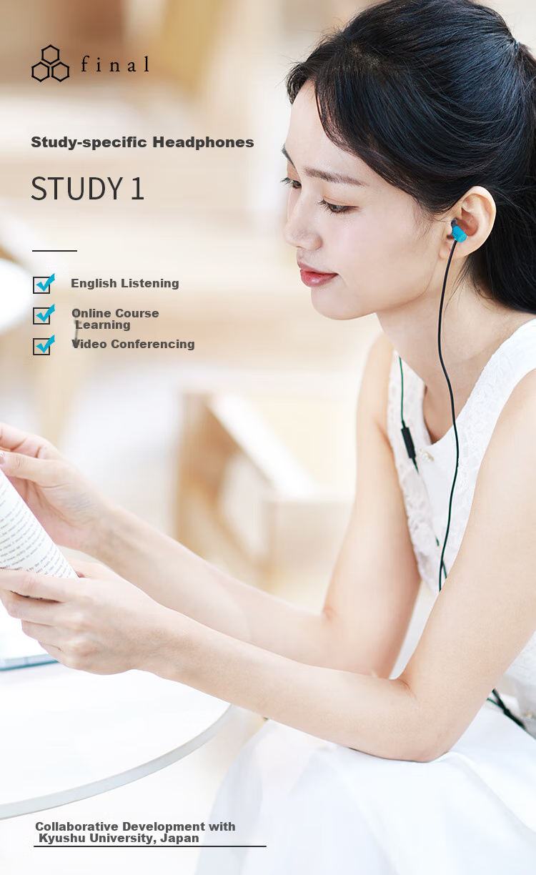 FINAL STUDY 1 Learning In-Ear Headphones, English Listening Concentration, Language Study, Remote Meetings 1