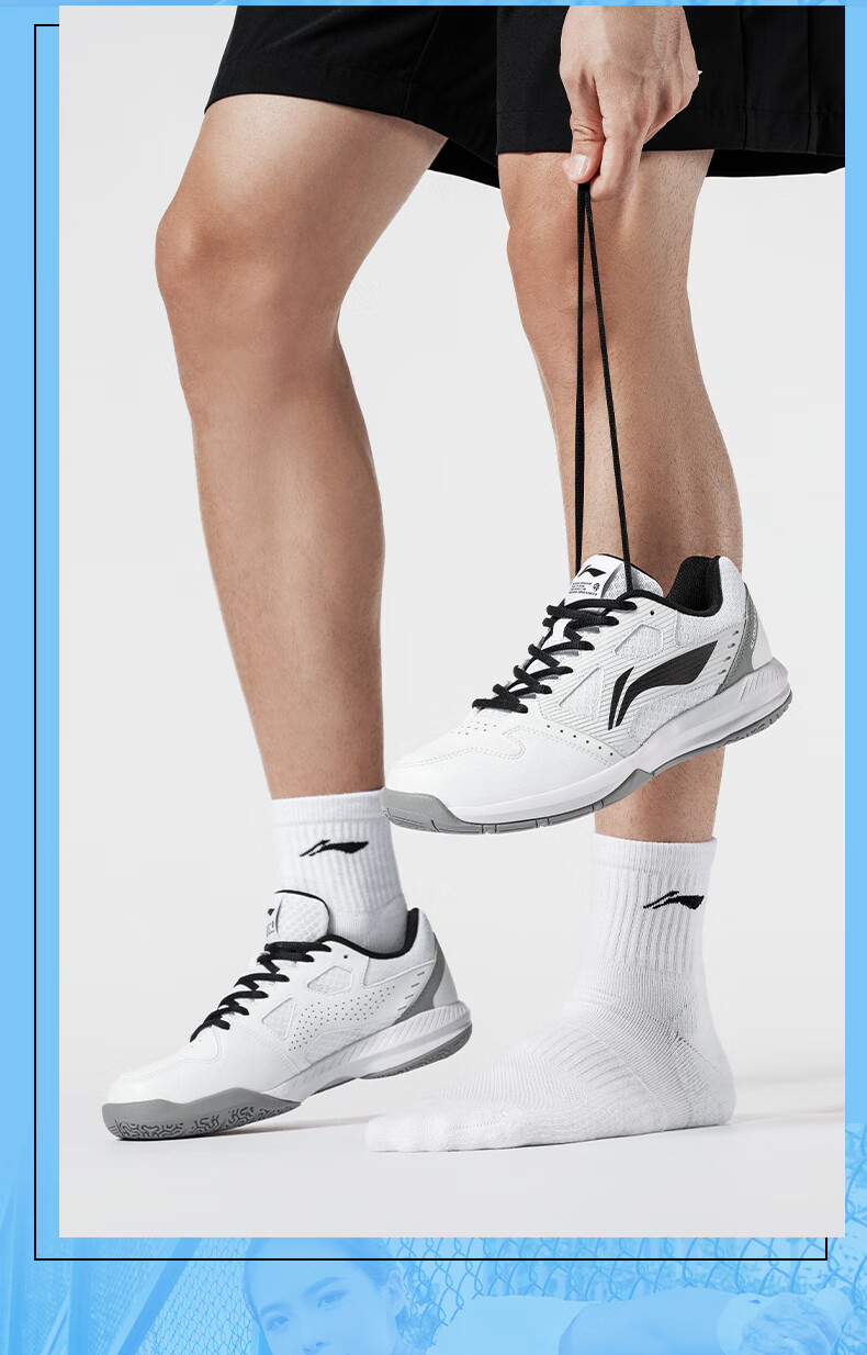 LI-NING Unisex Lightning Professional Badminton Shoes Non-Slip Durable Comfortable Training Sneakers 14