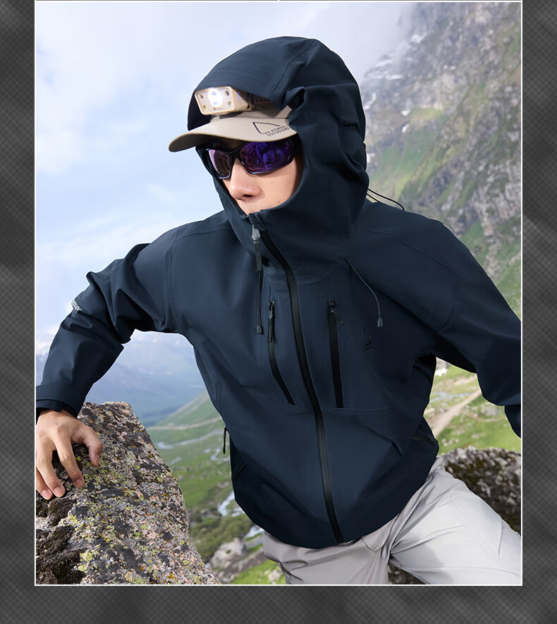 361° Hardshell Assault Jacket Men's and Women's Kaudra Autumn and Winter Sports Outdoor Windproof Hooded Jacket 632533609-4 5
