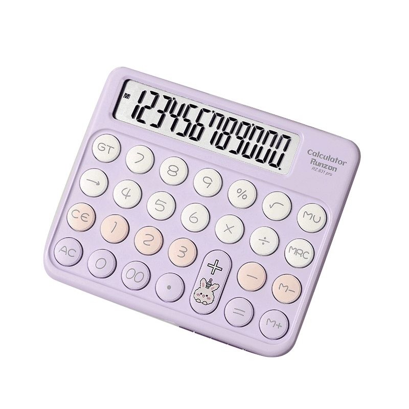 IchimaruKa Multifunctional Flexible Keyboard Calculator Office Advanced Financial Accounting Commercial University Student Cute Portable Children Student RZ831Pro Green