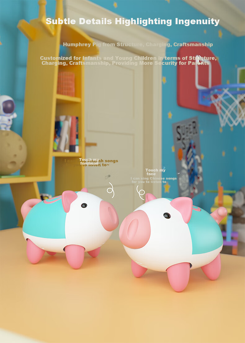JUMP HERO Huhu Niu Infant And Toddler 0-1 Year Old, 2 Years Old Learning to Crawl, Boys And Girls, Newborn, 6 Months, Children's Birthday Gift 7