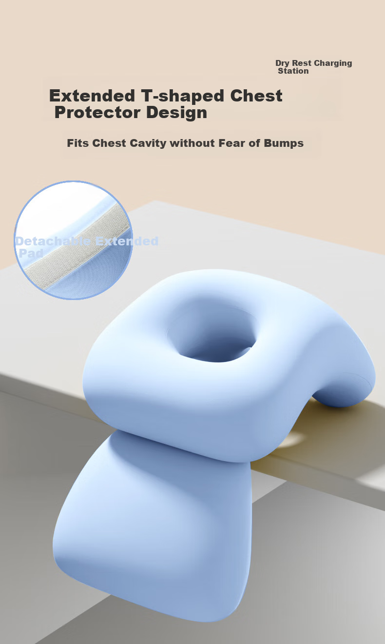 Mixiaoshu Nap Pillow, Face-Down Pillow for Primary School Students, Summer Ice Silk Face-Down Pillow, Classroom Desk Nap Pillow, Sleeping Aid for Childre 7