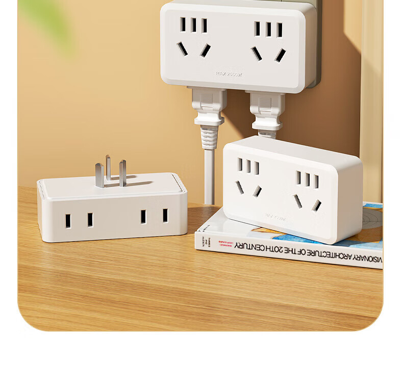 Cici Model 86 Wall Adapter Plug/Socket/Power Converter/Wireless Adapter/One-to-Multiple Plug/One-to-Four Socket for Home Bedroom Kitchen CC-H25 11
