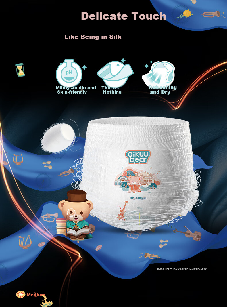 Mingdiantaidi Weak Acid Pull-Up Diapers, XXXXL Size, 36 Pieces [19-22kg], Baby Diapers, Ultra-Thin Breathable Dry Diapers 2