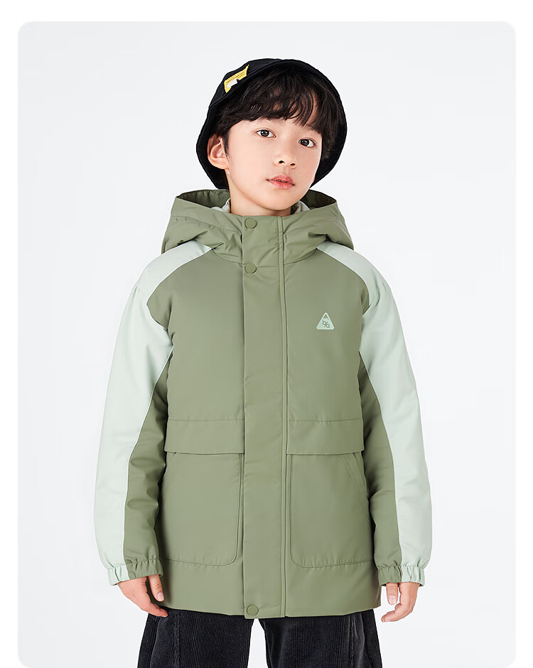 Balabala Boys' Cotton Padded Jacket Two-Piece Set 2025 Autumn Winter Waterproof Windproof Warm Trendy 208425106102 4