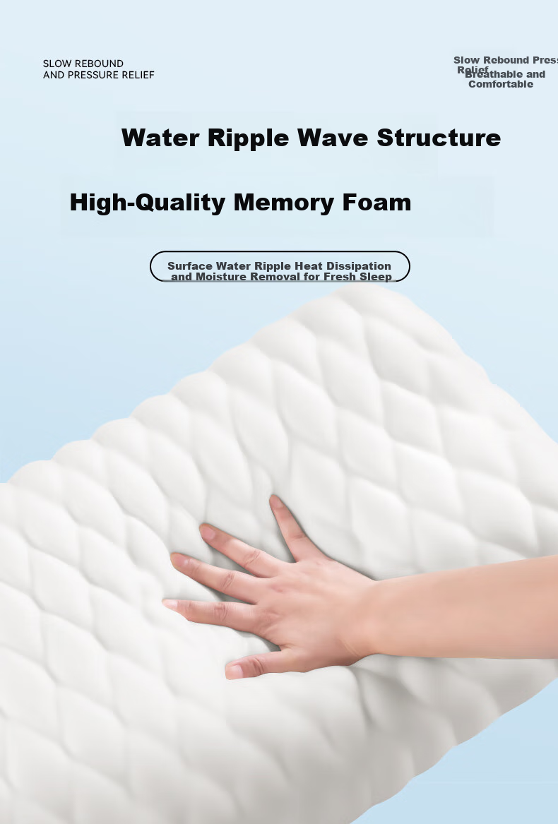 Mixiaoshu Cervical Pillow, Neck Support Pillow, Sleep Aid for Cervical Spondylosis, Deep Sleeping, Adult Side-Lying, Zoned Memory Foam Pillow 9