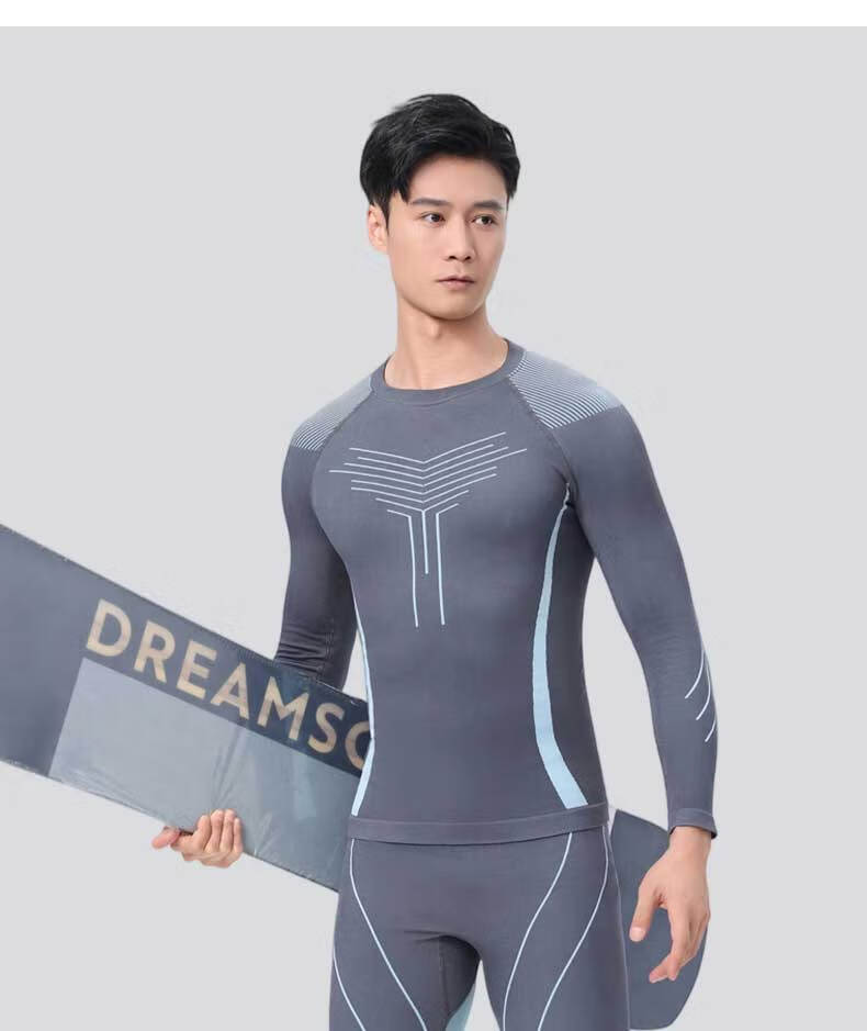 LangSha Ski Quick-Dry Thermal Underwear Men Marathon Running Set Outdoor Sports Skiing Mountaineering Compression Quick-Dry Underwear 16