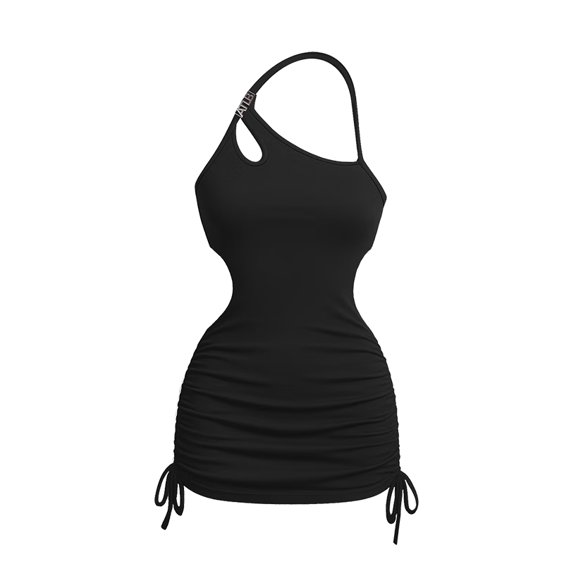 AtlanticBeach 2026 New Hollow Out Cross Strap Halter One-Piece Swimsuit for Women Vacation Hot Spring Skirt-Style Swimwear Premium Feel