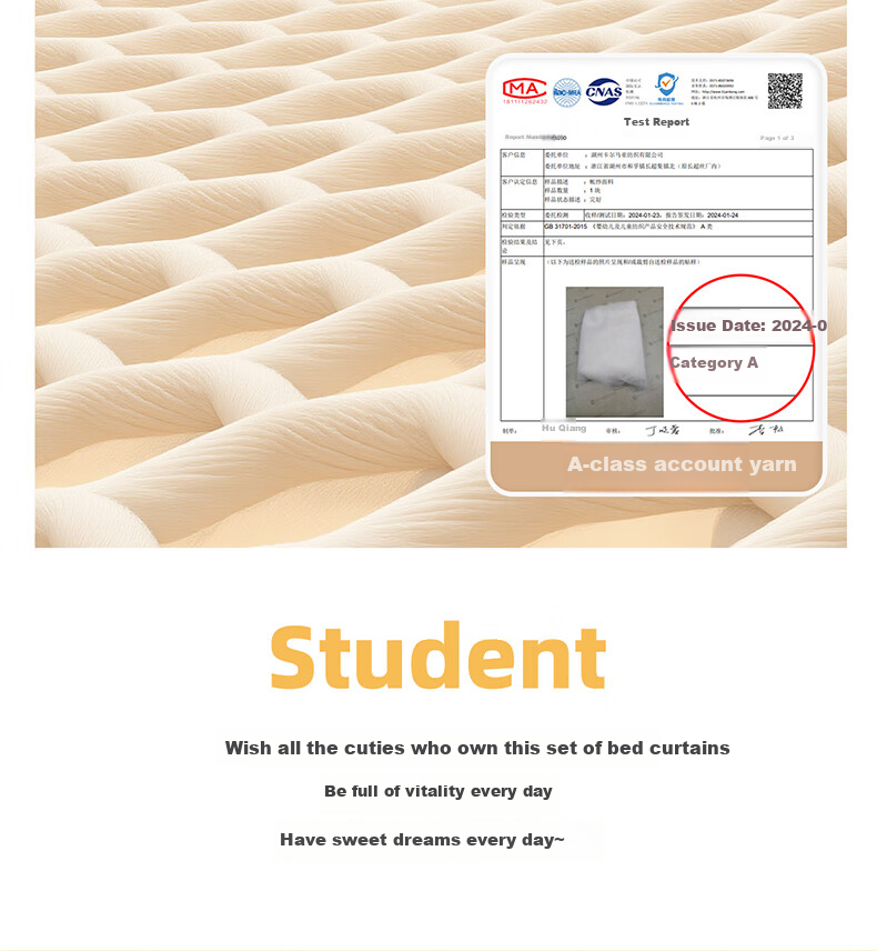YANYANGTIAN Student Dormitory Thickened Strong Light-Blocking Integrated Bed Curtain Mosquito Net, for 0.9m Bed [Specially Designed for Lower Bunk Beds] 20