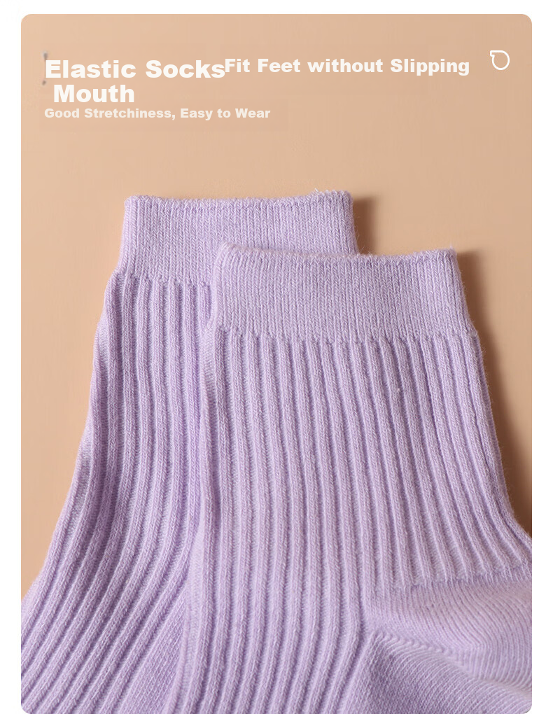 Hodo Children's Socks for Boys And Girls, All-Season Sports Cotton Socks, Breathable And Sweat-Absorbing Mid-Calf Socks W5007 Combination 5 20-22cm 5