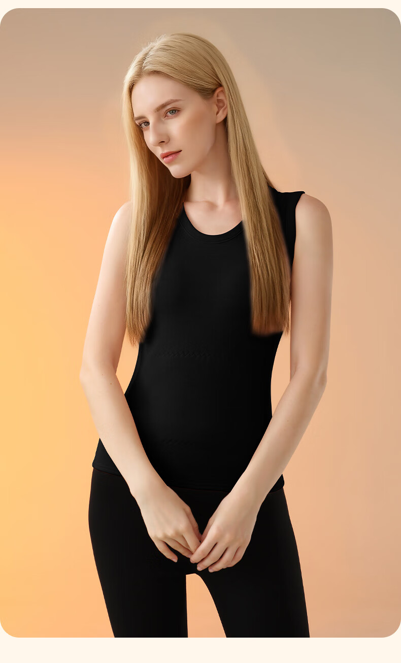 Me Feeling Women's Thermal Vest Autumn Winter New Thickened Fleece Lamb Wool Innerwear Seamless Insulation Undershirt Vest 2