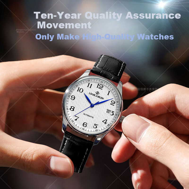 GEORGCOUNT Men's Watch, Silent Exam-Specific Fully Automatic Watch for Men, Suitable for Civil Servants, Postgraduate Entrance Exams, Middle And High School Students, Quartz Watch for Me