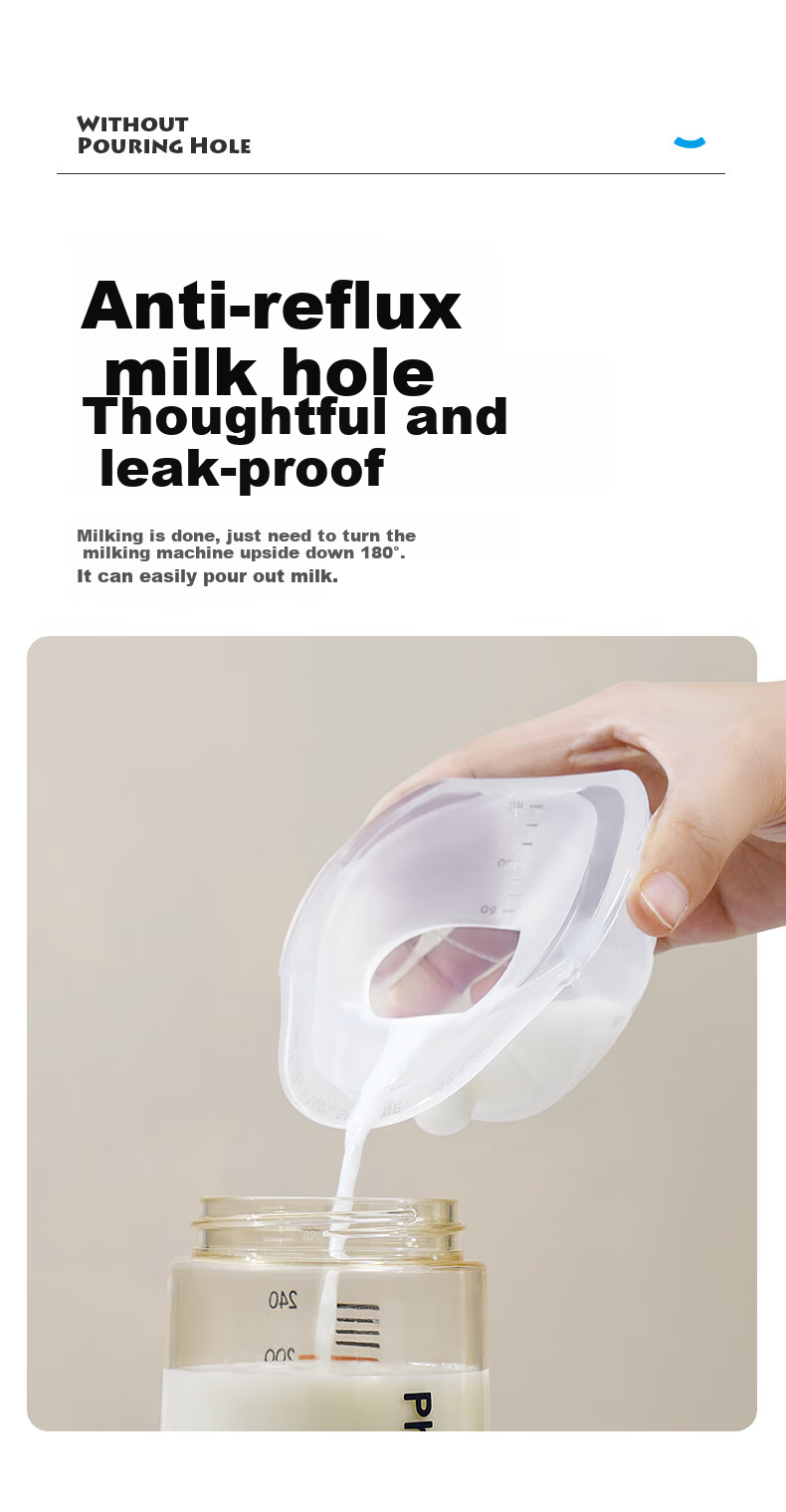Xiaoyaxiang Manual Breast Pump, Hands-Free Anti-Leakage Milk Collector, Breast Milk Storage Device, Stable And Solid Model 13