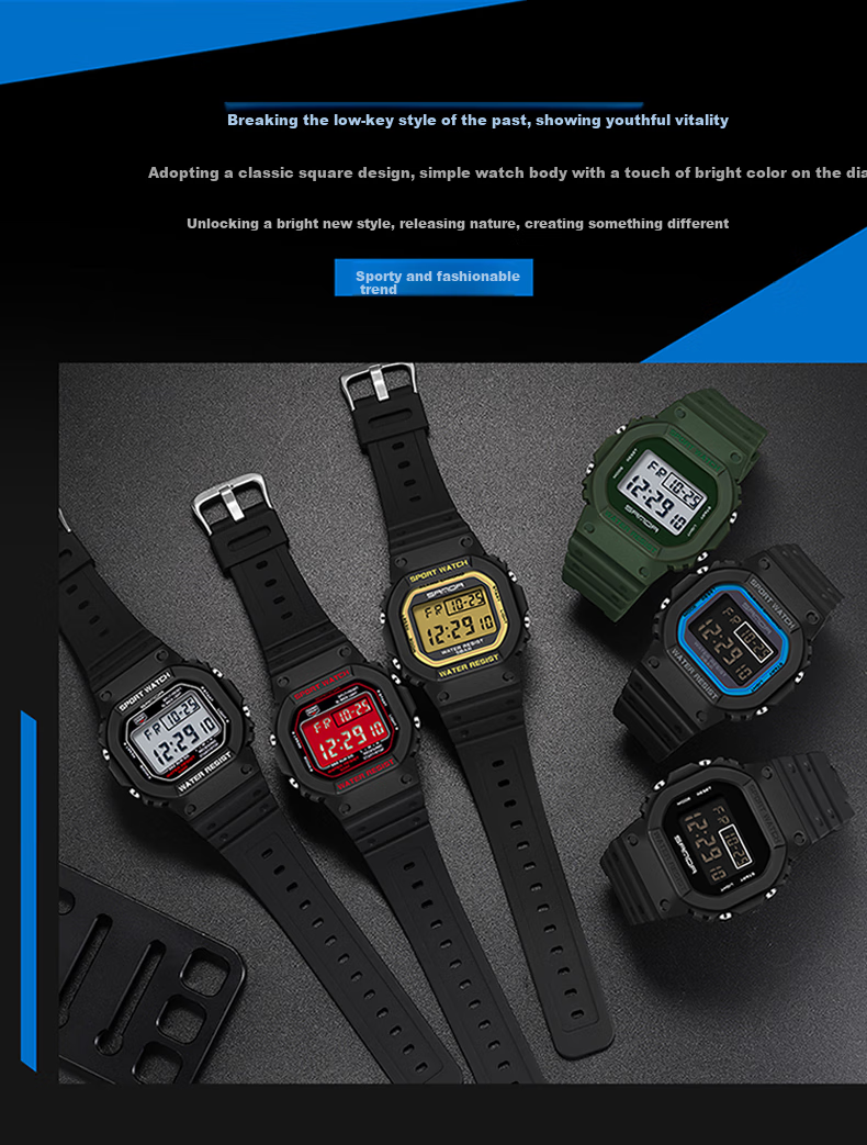 AELVO Electronic Watch, for Middle And High School Students, Teenagers, Boys' Birthday Gift, Sports Bracelet, for Ages 12-14 5