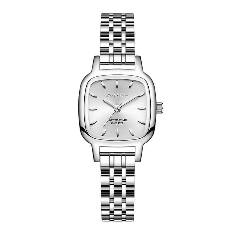 Dickies Women's Watch Lightweight Luxury Small Square Candy Design CL-742 Silver Gift for Female Students Women's Day March 8 Goddess Gift