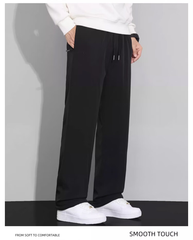 LangSha Men's Lamb Fleece Thermal Pants Winter 2025 New Graphene Knee Protection Fleece Lined Thickened Cotton Casual Trousers 3