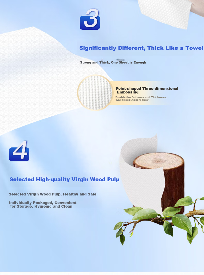 Zhiyue Hand Towels, 1-Ply, 200 Sheets * 20 Packs, Commercial Paper Towels, Kitchen Oil-Absorbing Paper, Hotel Bathroom Dry Hand Tissues, Whole Box 4