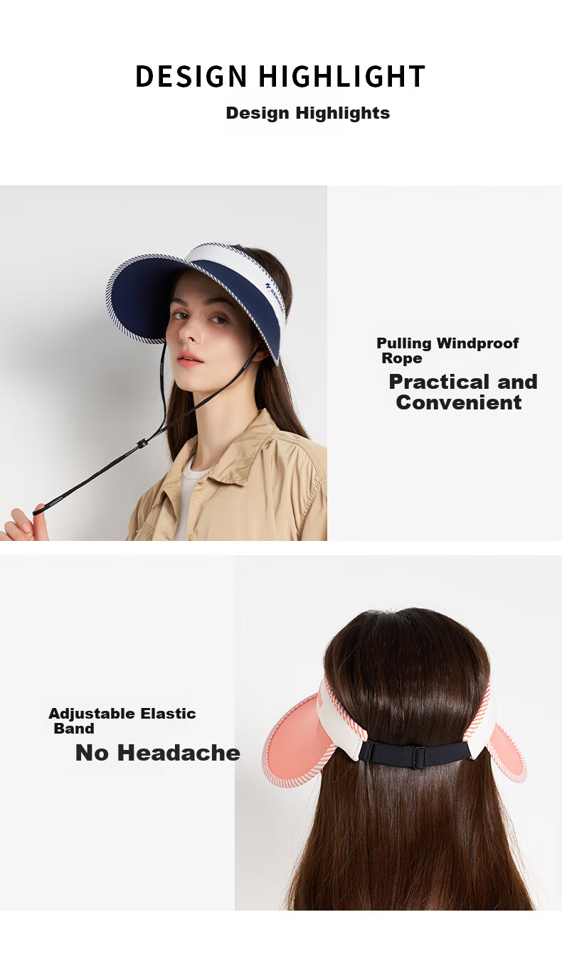 Kenmont Lightweight UV Protection Sun Hat, Summer Women's Wide Brim Face-Covering Visor Hat, Foldable Outdoor Sun Hat 6153 13