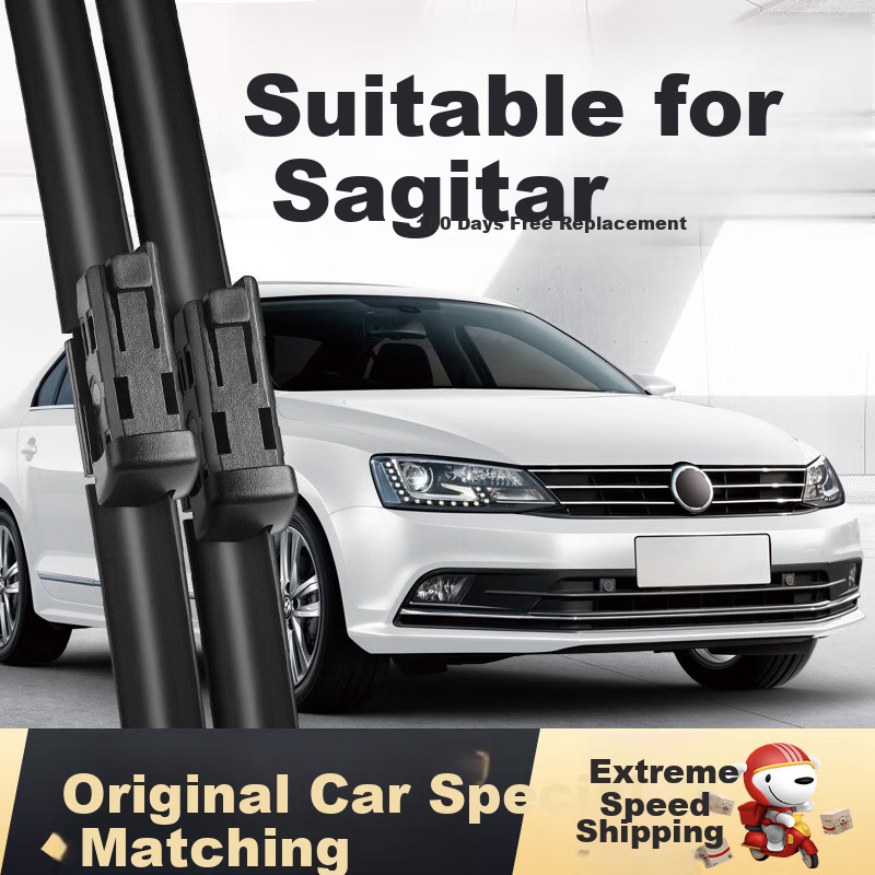 Deyun FAW-Volkswagen Sagitar Windshield Wipers for 2019-2026 Models, Specialized Boneless Wiper Blades with A-Grade Rubber Strips, Car Accessories, Original Factory Equipment