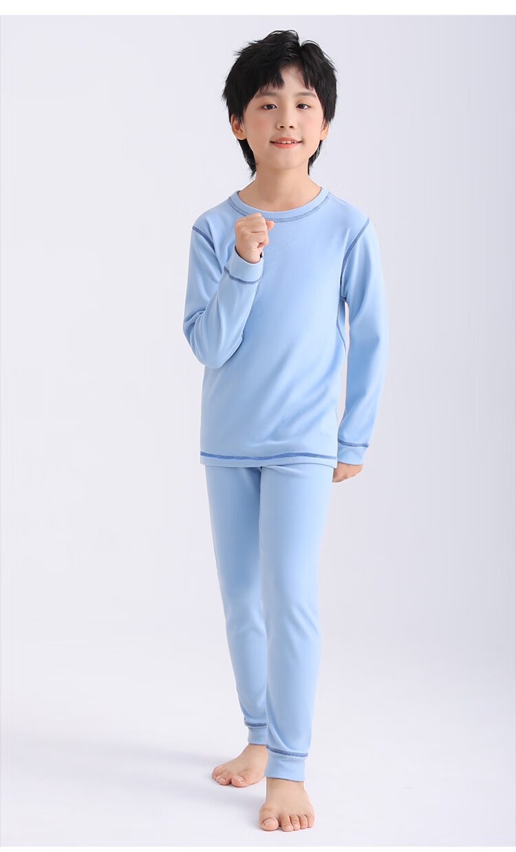 Hodo Children's Thermal Underwear Set Velvet Autumn Long Johns Purple Size 150 5