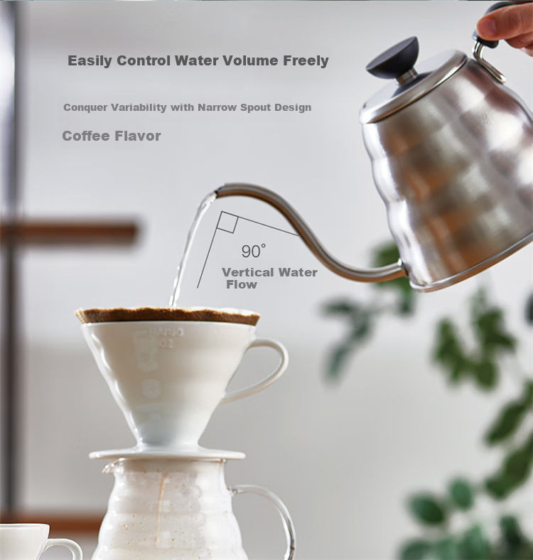 HARIO LED Temperature-Controlled Pour-Over Kettle with Smart Heating And Temperature Control for Home Use, 800ML Capacity 4