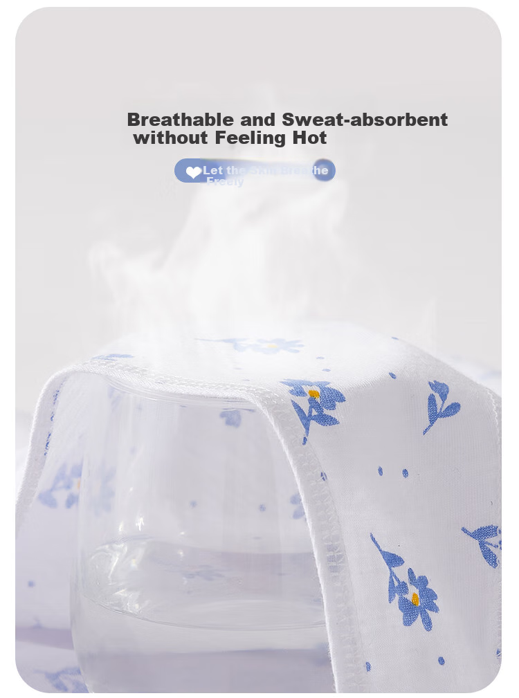 Hengyuanxiang [Pure Cotton] Middle-Aged And Elderly Vest-Style Bra, Women's Undershirt, Mom's Underwear, Thin Style, Elderly Short Vest, Red Flower Patter 8