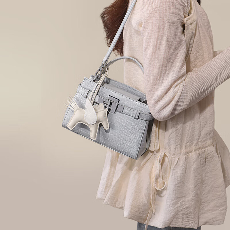 Aiqinghai Women's Handbag, Cowhide Leather Tote Bag, Crossbody Kelly Bag, Luxury Brand, Practical Birthday And Mother's Day Gift for Mom