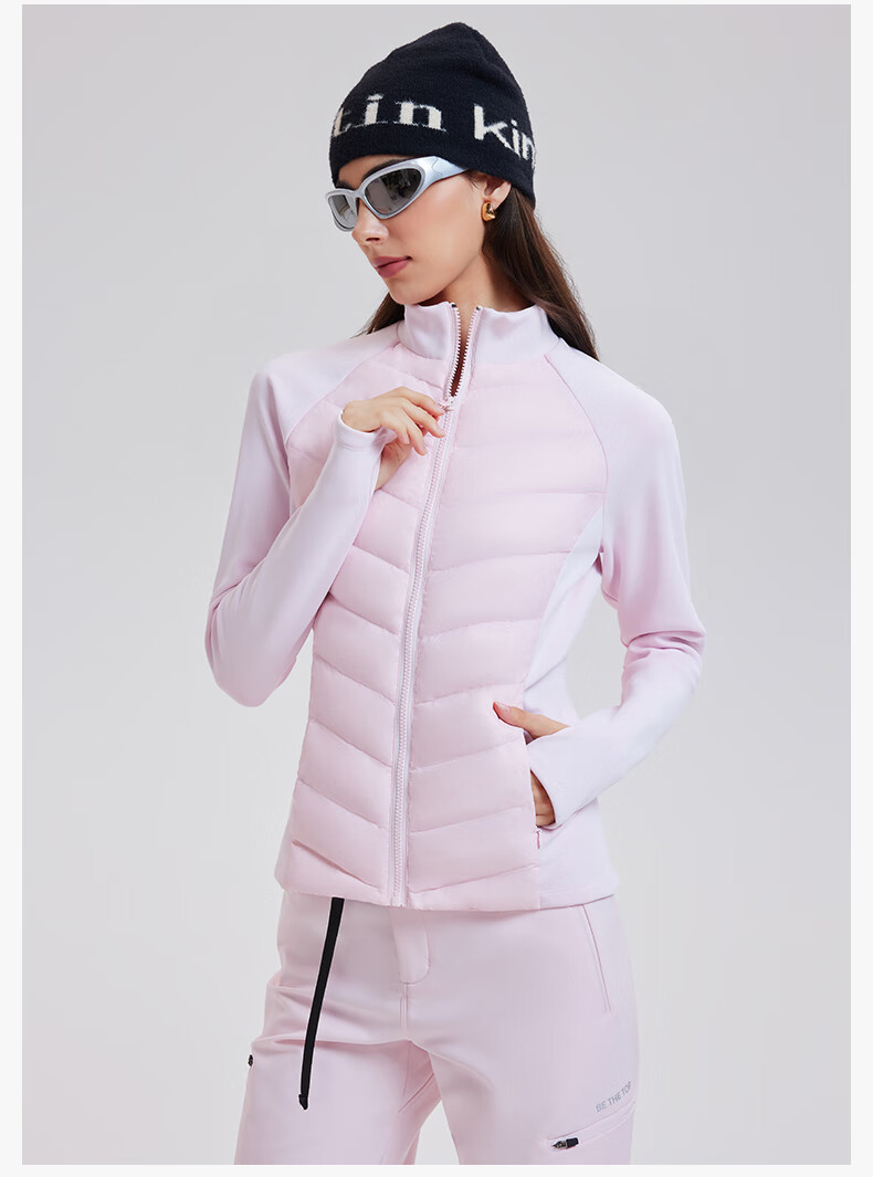Cosleaf Lightweight Women's Down Jacket New National Standard 95% Goose Down Outdoor Warm Running Sports Slim Fit Yoga Top 10