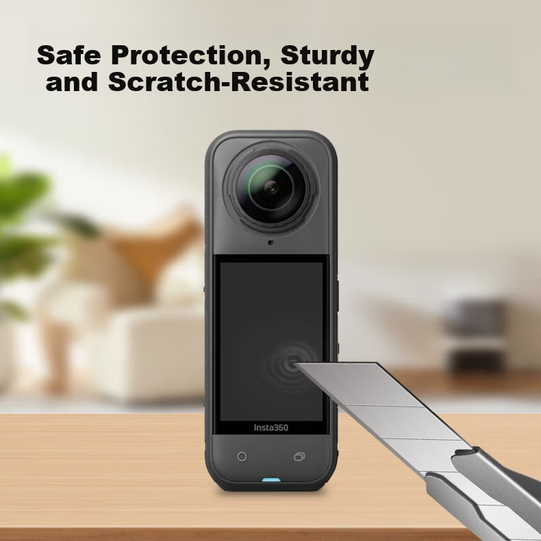 Qiye Tempered Glass Protective Film Screen Protector for Insta360 X5 Panoramic Camera, Insta360 X5 Action Camera, High-Definition Scratch-Resistant Camera Accessory, Insta X5 Screen Film X4 5