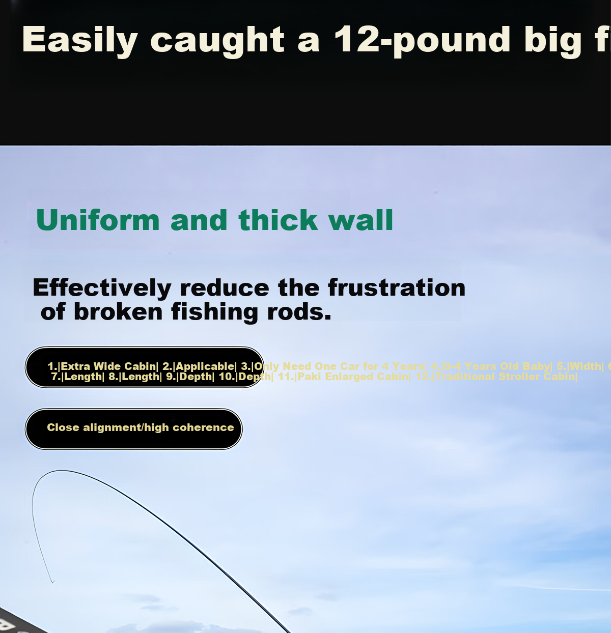 Xiaozaochuan Brand Fishing Rod, Pure Imported Carbon Fiber, All-Purpose Fishing Pole, Ultra-Light Hard Top Fishing Rod, Hand Rod Ten Great, 5.4m 17