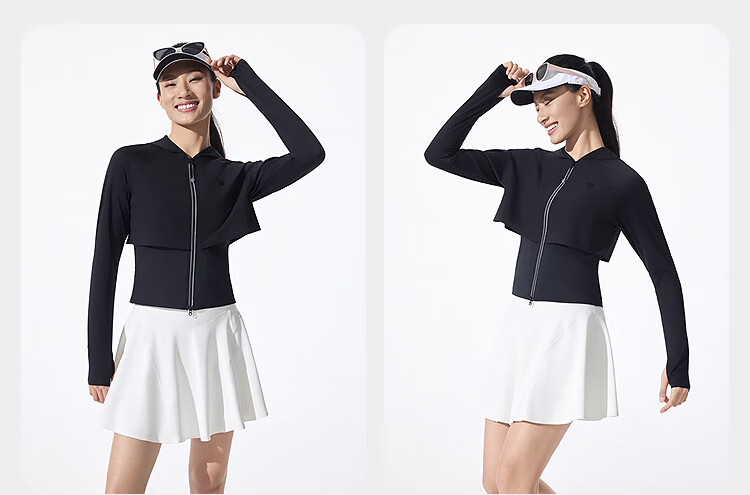 BOSIDENG Summer National Standard Fashion Original Yarn Women's Sun Protection Jacket UPF40+ UV Protection Slim Fit Coat 30