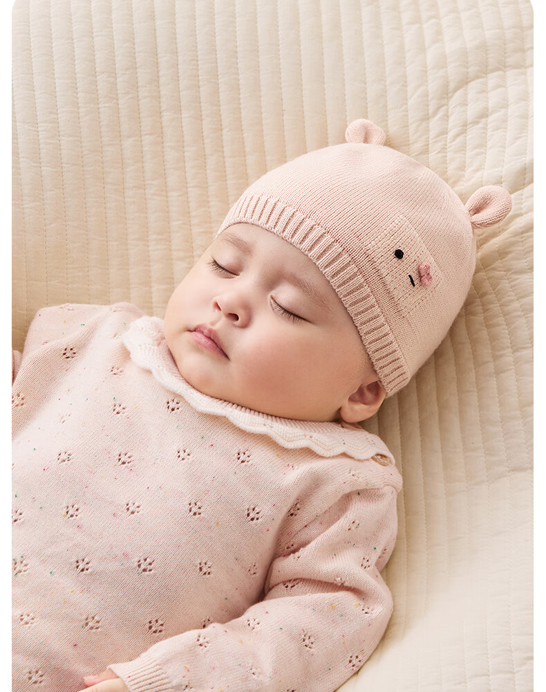 October Crystal Baby Hat Fontanelle Cap Autumn Winter Wool Blend Newborn Infant Cap Unisex 0-3-6 Months 21
