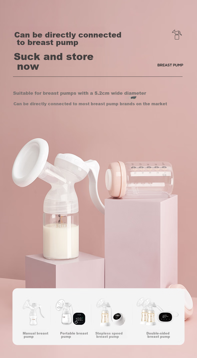 Shiyuejiejing Glass Milk Storage Bottle, Wide-Mouth Breast Milk Preservation Container, Gift Box [Single Pack] 3