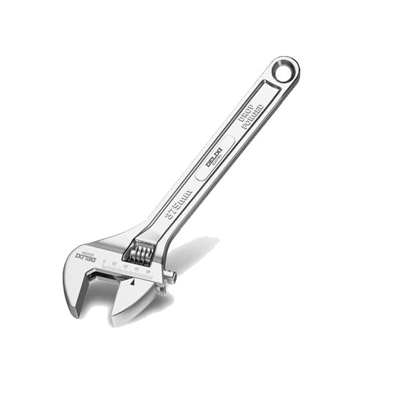 DELIXI ELECTRIC Adjustable Wrench, Multi-Functional Large Opening Wrench, Household Tool, Adjustable Spanner, 15 Inches