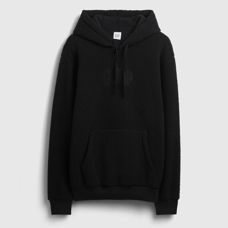 GAP Unisex 2025 Autumn New Logo Teddy Fleece Loose Hoodie American Version