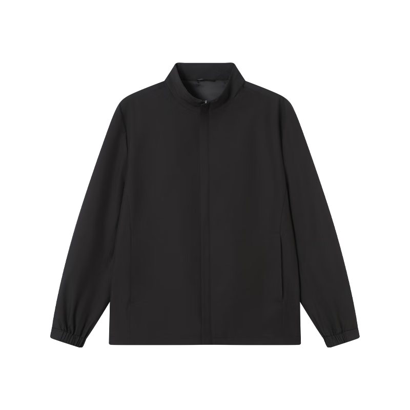 JD Original Men's Stand-Collar Executive Jacket, Autumn And Winter 2025 New Style, Business Casual Menswear, Black, XL