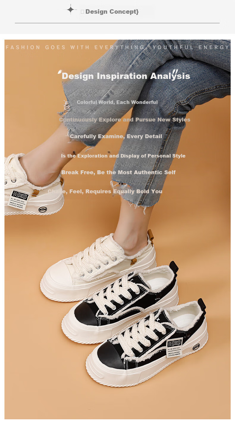 La Chapelle Women's Sneakers, New Versatile Thick-Soled Casual Shoes, Low-Top Soft-Bottomed Sports Shoes for Women-002 Beige 37 3
