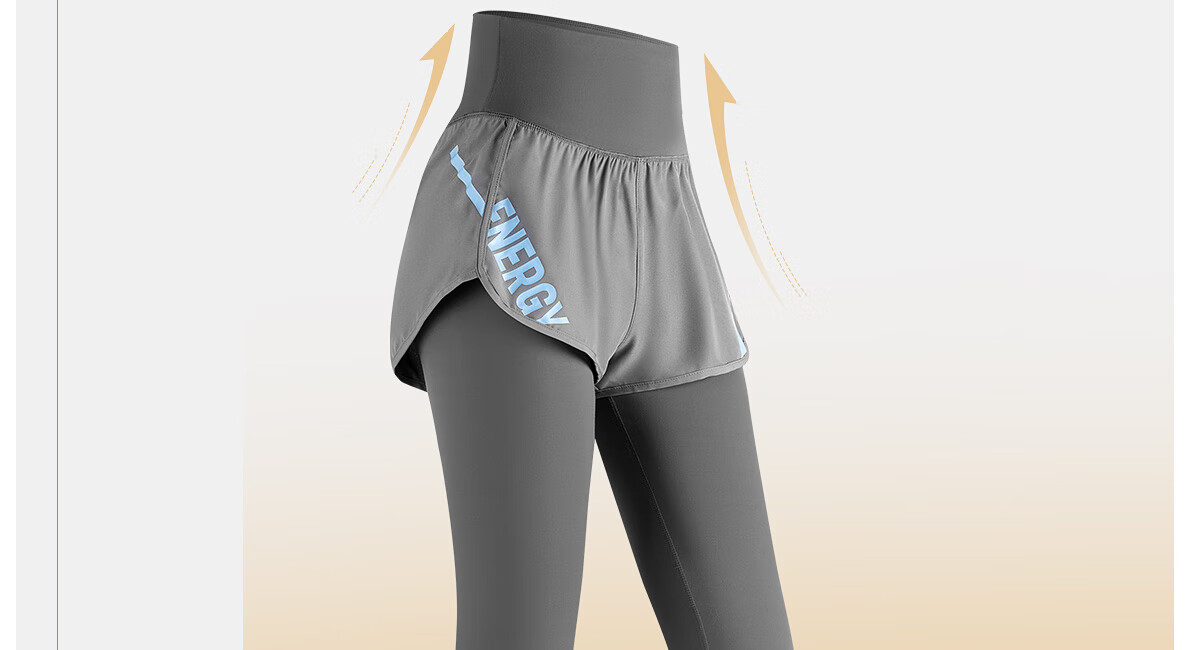 361° Women's Sports Pants Fitness Pants Two-in-One Yoga Pants High Waist Hip-Lifting Slimming Yoga Running Tights 6