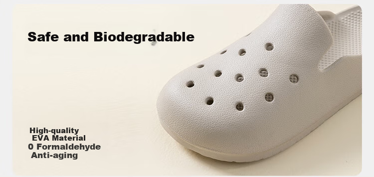 Home Story × Jingdong Co-Branded EVA Odor-Resistant Ultra-Soft Perforated Slippers for Children, Yellow, Size 31-32 22