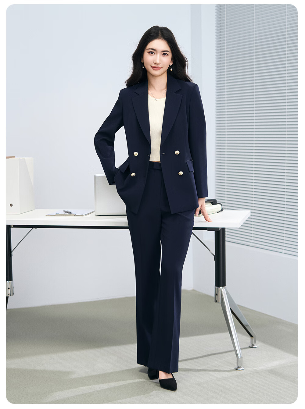 Miss Bird Women's Suit Set Interview Professional Formal High-End Business Workwear Blazer 21