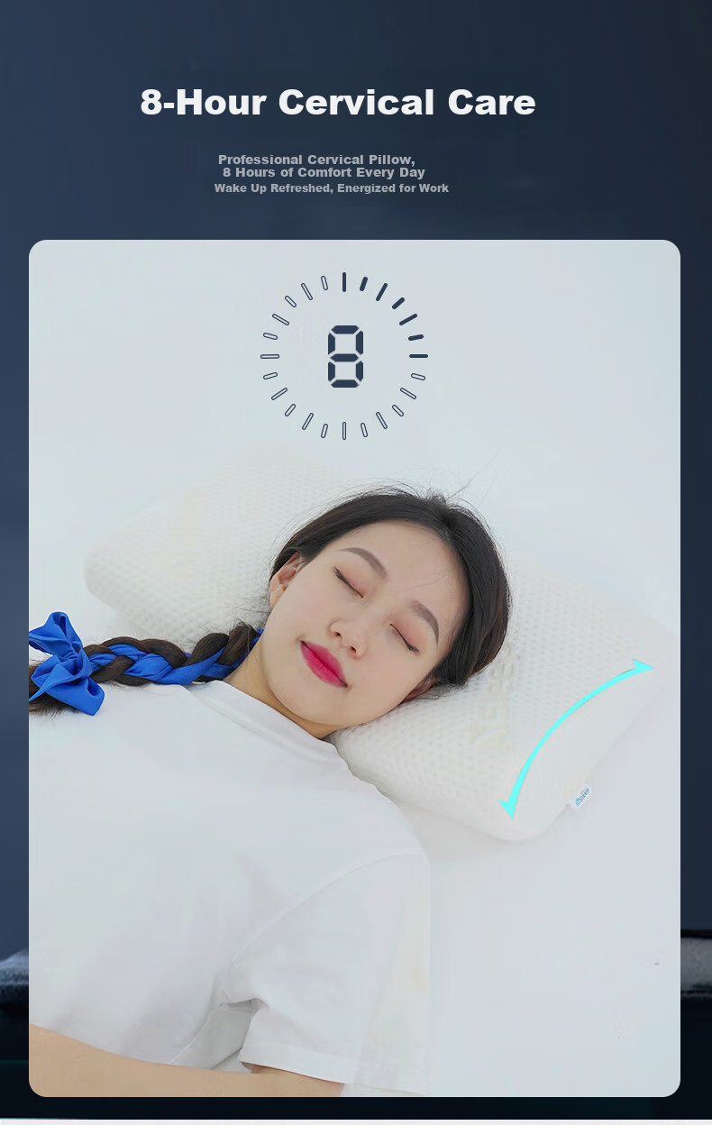 AiSleep Magnetic Adult Cervical Pillow, Memory Foam Pillow Core, Sleep Low Pillow, Short Protective Sleep Pillow, Neck Pillow 4