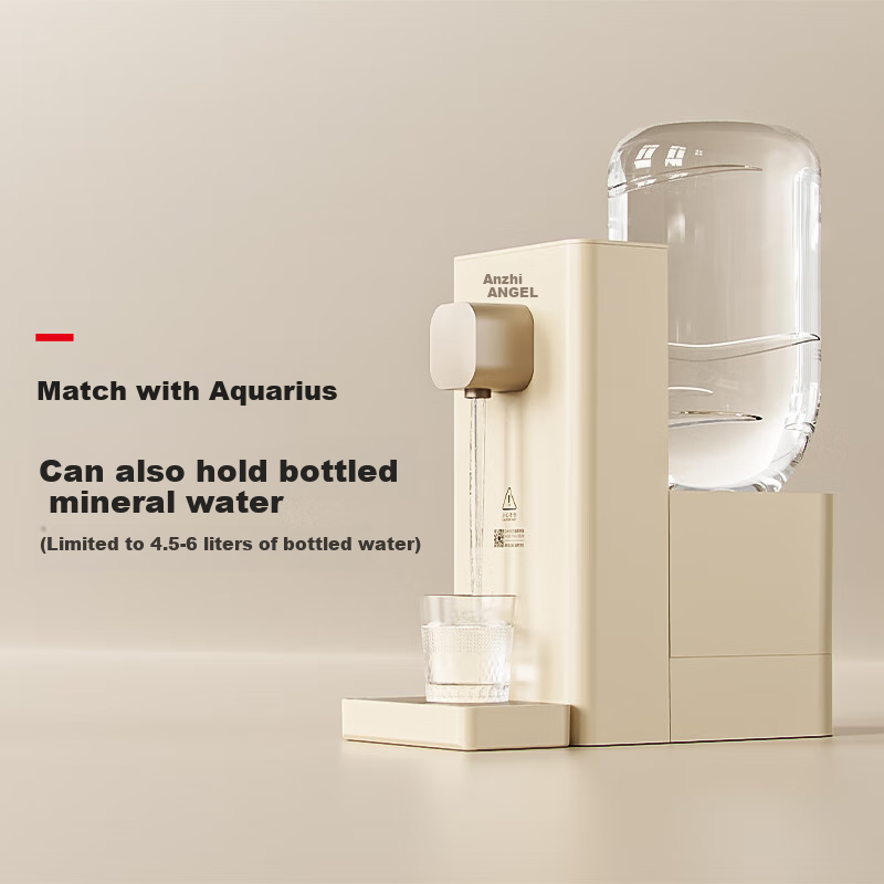 Anjier Instant Hot Water Dispenser, Home Desktop No-Installation All-In Machine, Portable Milk Maker And Direct Drinking Machine, Small Electric Kettle Y3692