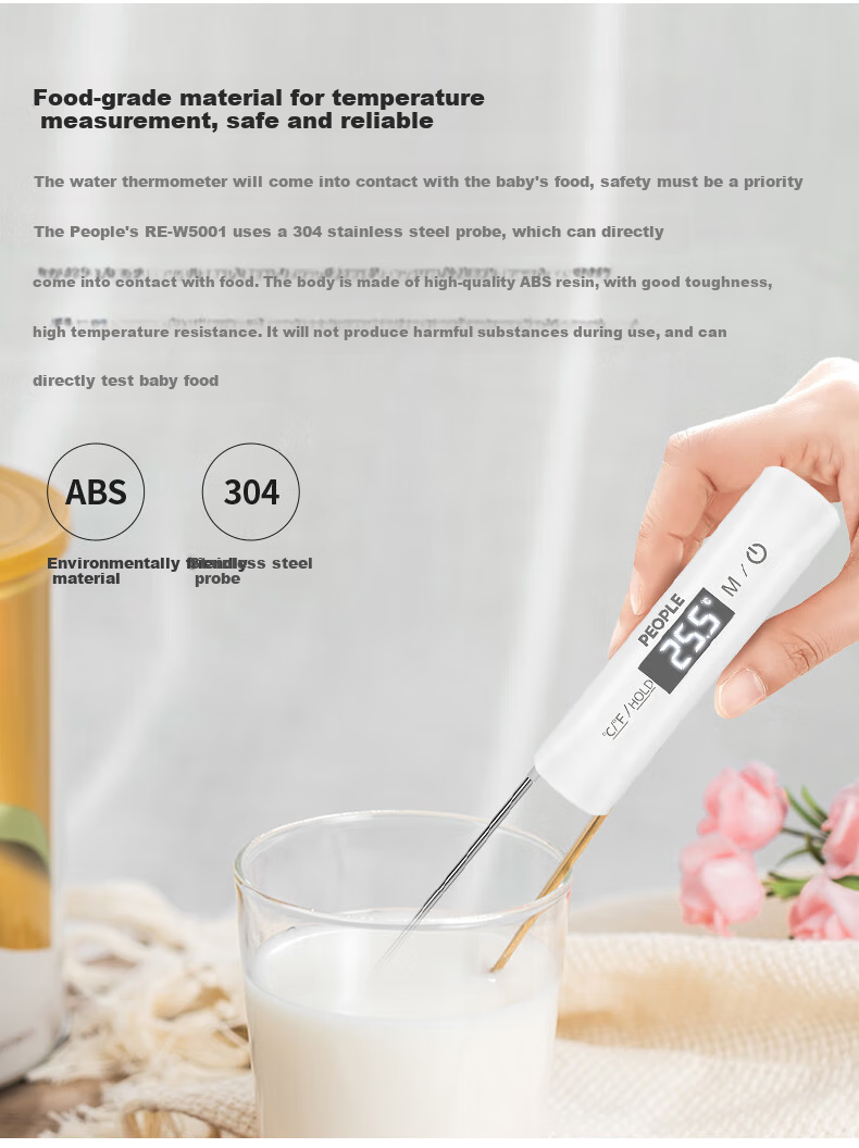 Renmin Probe Food Thermometer, Kitchen Oil Temperature Meter, Baby Milk Thermometer, Water Thermometer RE-W5005 2