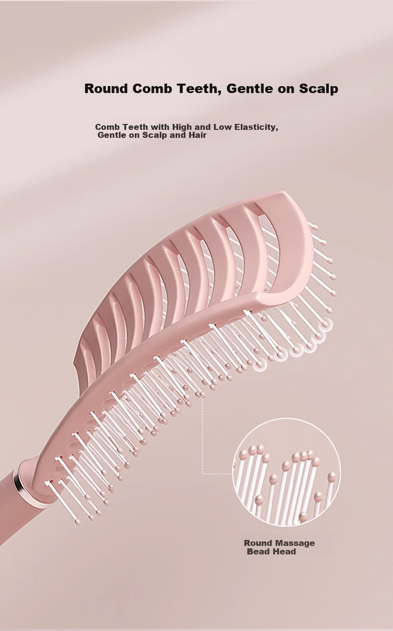 Baoshi Comb for Women, Self-Cleaning Massage Comb, Spine-Relieving Comb, Volumizing Comb, High Crown Long Hair Comb, Anti-Tangling Styling Tool, Hair Beauty And Styling Tool 5