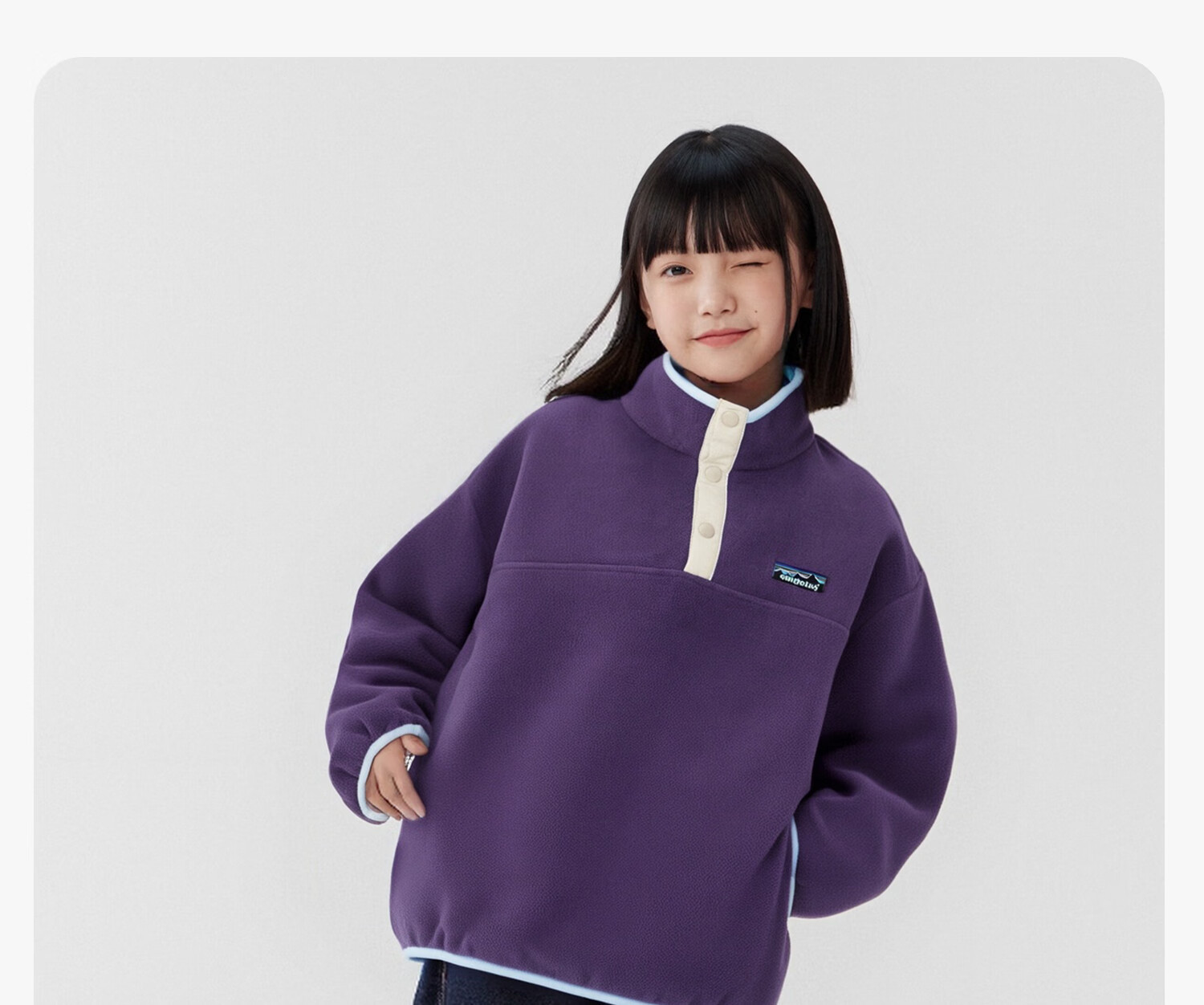 Zuo Xi Girls' Fleece Sweatshirt 2025 New Children's Winter Stand Collar Anti-Static Jacket Pink 120 27