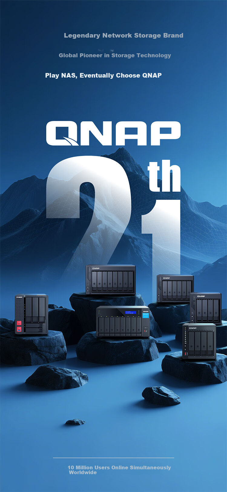 QNAP Qu405 Enterprise-Grade Home Storage N355 16GB RAM Four-Bay Network Storage NAS Private Cloud AI Photo Album Mobile Backup File Server with Inter-Cloud Connectivity 1