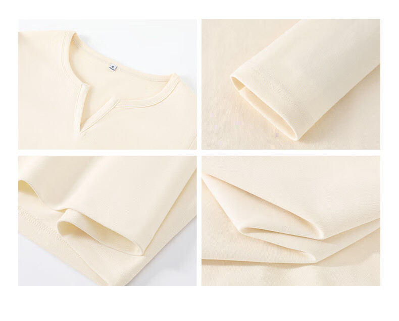 TonLion Women's Long Sleeve Cotton High Elasticity Solid Color Slim Fit V-Neck T-Shirt Autumn Winter New Design Top 11