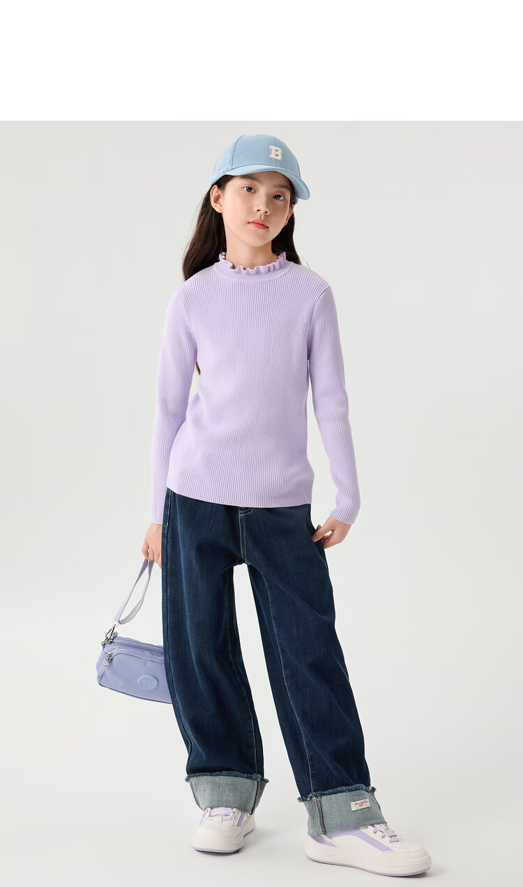 BALABALA Balaone Kids Sweater Boys 2025 Spring Autumn Knitwear Girls Parent-Child Pullover 208325103201 16